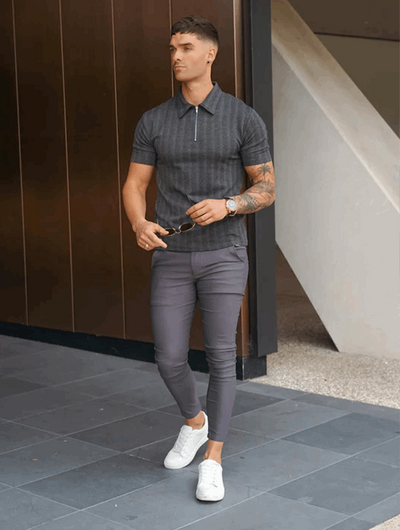 VertoFlex™ – męskie spodnie typu slim fit z elastycznym wykończeniem