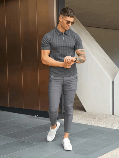 VertoFlex™ – męskie spodnie typu slim fit z elastycznym wykończeniem