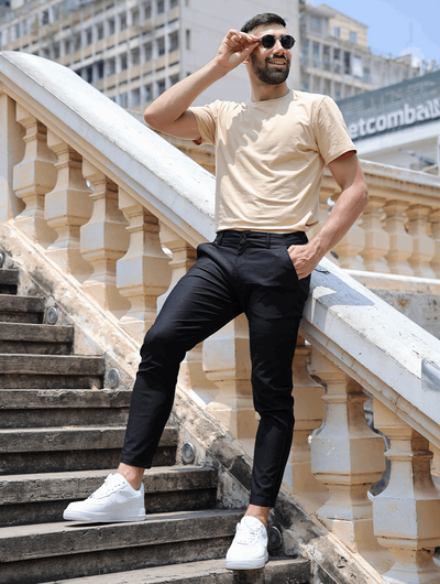 VertoFlex™ – męskie spodnie typu slim fit z elastycznym wykończeniem